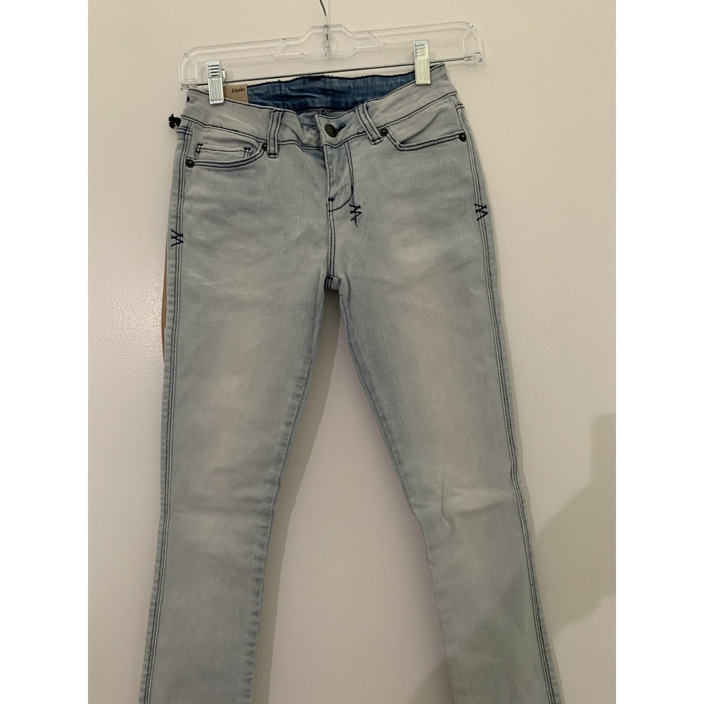 NWT Ksubi Skinny Pins Rob Blue Low Rise Super Stretch Slim Jeans Size 24
